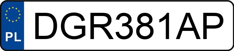 Numer rejestracyjny DGR 381AP posiada VOLKSWAGEN Passat B6 1.6 MR`05 E4 Trendline - DGR381AP