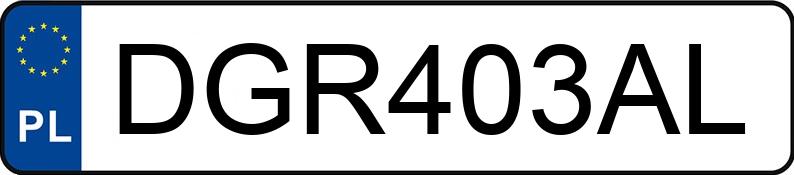 Numer rejestracyjny DGR 403AL posiada BMW 520 Diesel MR`03 E3 E60 520 Diesel MR`03 E3 E60 - DGR403AL