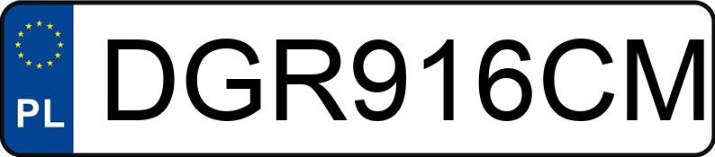 Numer rejestracyjny DGR 916CM posiada RENAULT TRAFIC - DGR916CM