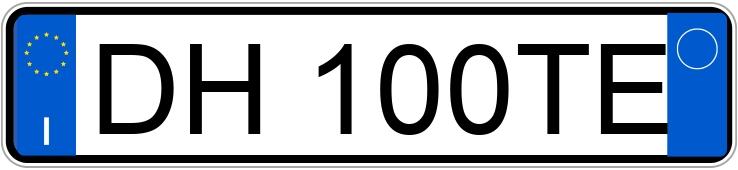 Numer rejestracyjny DH100TE posiada PORSCHE 911 911 Turbo Coupe (353 kw)