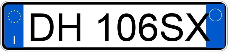 Numer rejestracyjny DH106SX posiada Citroen Jumper