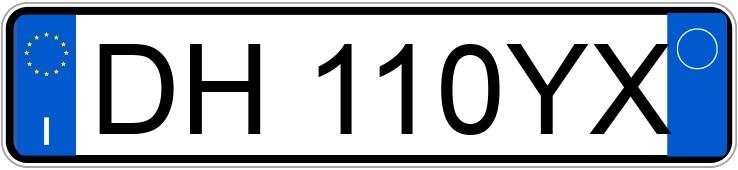 Numer rejestracyjny DH110YX posiada FIAT Doblo 2a serie