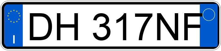 Numer rejestracyjny DH317NF posiada BMW Serie 1