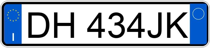 Numer rejestracyjny DH434JK posiada CITROEN C2