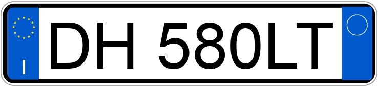 Numer rejestracyjny DH580LT posiada TOYOTA Yaris 2a serie