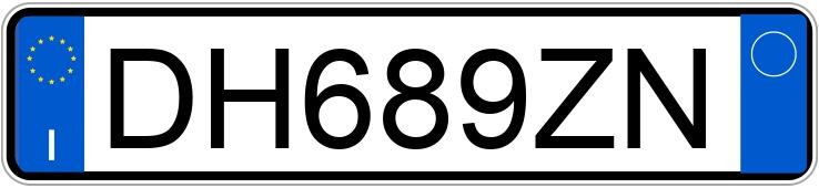 Numer rejestracyjny DH689ZN posiada VOLKSWAGEN Golf 5a serie