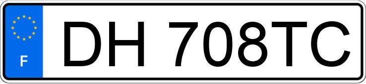 Numer rejestracyjny DH708TC posiada Cadillac Deville