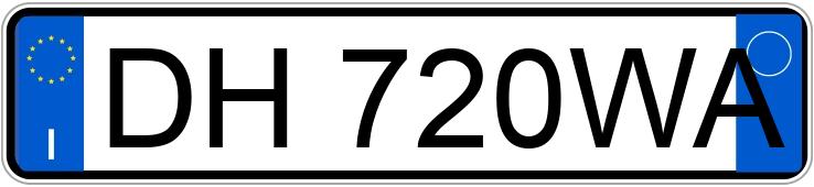 Numer rejestracyjny DH720WA posiada PEUGEOT 107