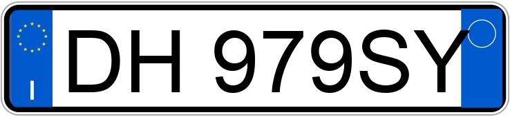 Numer rejestracyjny DH979SY posiada FIAT Panda 2a serie