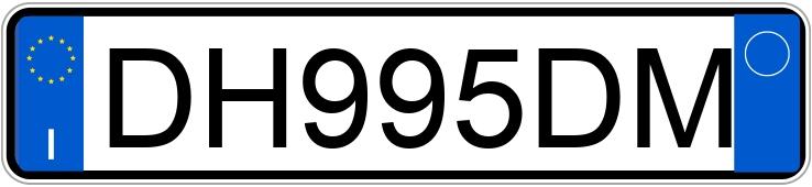 Numer rejestracyjny DH995DM posiada FIAT Sedici