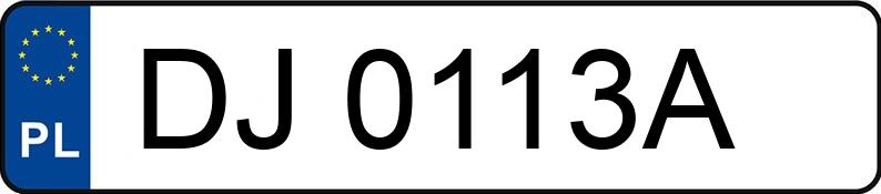 Numer rejestracyjny DJ 0113A posiada VOLKSWAGEN GOLF - DJ0113A