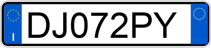 Numer rejestracyjny DJ072PY posiada FIAT Bravo 2a serie