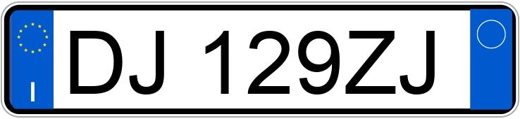 Numer rejestracyjny DJ129ZJ posiada FIAT Idea