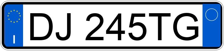 Numer rejestracyjny DJ245TG posiada MERCEDES Classe A