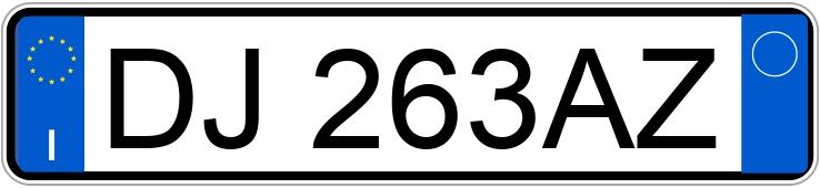 Numer rejestracyjny DJ263AZ posiada FIAT Panda 2a serie Numer rejestracyjny DJ263AZ posiada FIAT Panda 2a serie