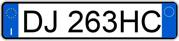 Numer rejestracyjny DJ263HC posiada FIAT Grande Punto