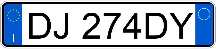 Numer rejestracyjny DJ274DY posiada FIAT Bravo 2a serie