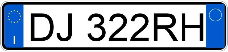 Numer rejestracyjny DJ322RH posiada VOLKSWAGEN Golf 5a serie