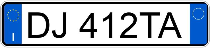 Numer rejestracyjny DJ412TA posiada SUZUKI Jimny 3a serie Numer rejestracyjny DJ412TA posiada SUZUKI Jimny 3a serie