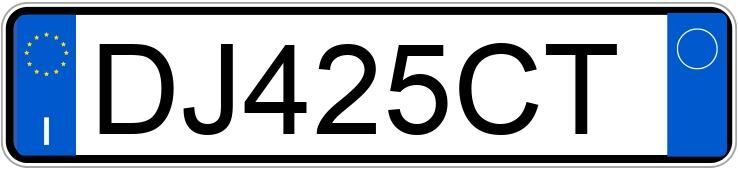 Numer rejestracyjny DJ425CT posiada FIAT 600