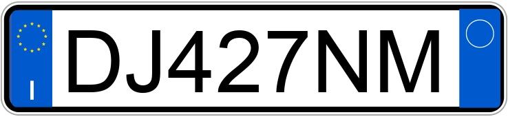 Numer rejestracyjny DJ427NM posiada FIAT 500 Numer rejestracyjny DJ427NM posiada FIAT 500