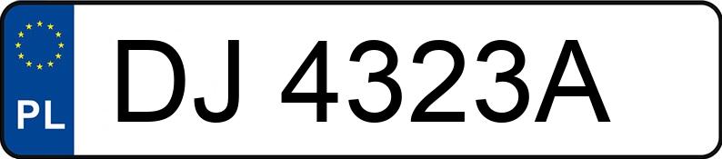 Numer rejestracyjny DJ 4323A posiada FIAT DUCATO - DJ4323A