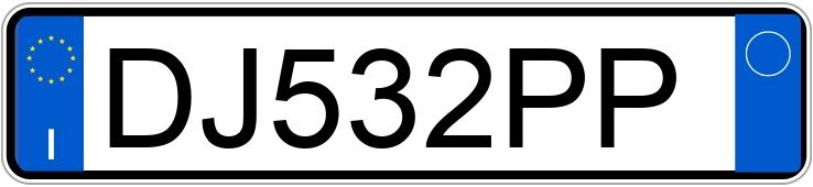 Numer rejestracyjny DJ532PP posiada LANCIA Musa