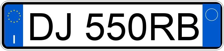 Numer rejestracyjny DJ550RB posiada AUDI A3 2a serie
