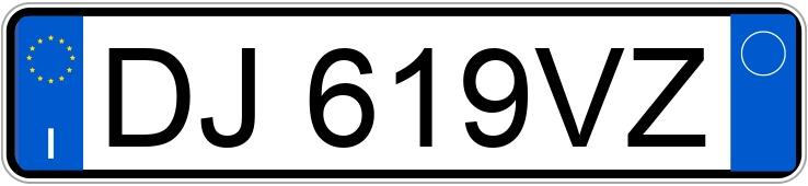 Numer rejestracyjny DJ619VZ posiada TATA Indica