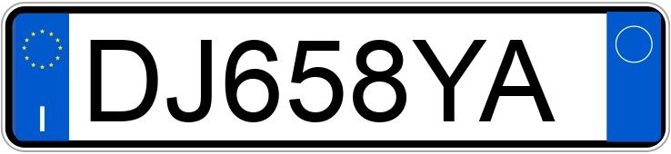 Numer rejestracyjny DJ658YA posiada FIAT Panda 2a serie