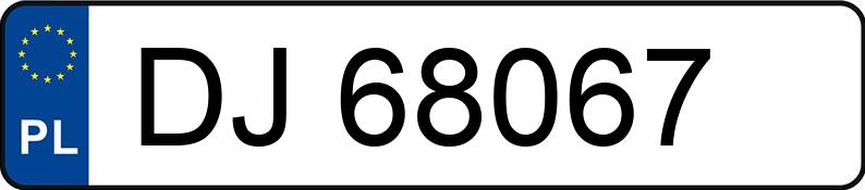 Numer rejestracyjny DJ 68067 posiada OPEL ZAFIRA 1.9 CDTI - DJ68067