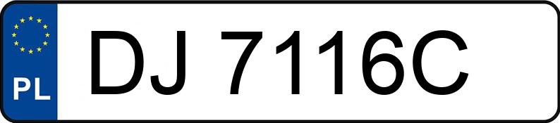 Numer rejestracyjny DJ 7116C posiada TOYOTA Corolla 1.6 MR`16 E6 Comfort - DJ7116C