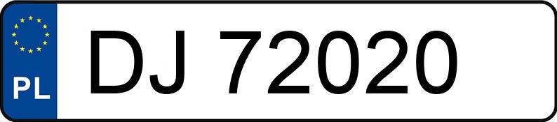 Numer rejestracyjny DJ 72020 posiada VOLKSWAGEN Passat 1.6i Kat. MR`94 CL - DJ72020