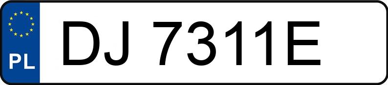 Numer rejestracyjny DJ 7311E posiada VOLKSWAGEN TOURAN - DJ7311E