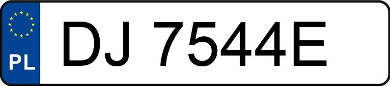 Numer rejestracyjny DJ 7544E posiada VOLKSWAGEN GOLF - DJ7544E