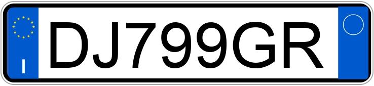 Numer rejestracyjny DJ799GR posiada OPEL Zafira 2a serie