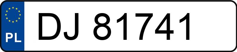 Numer rejestracyjny DJ 81741 posiada NISSAN TIIDA - DJ81741