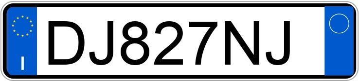 Numer rejestracyjny DJ827NJ posiada FERRARI F430