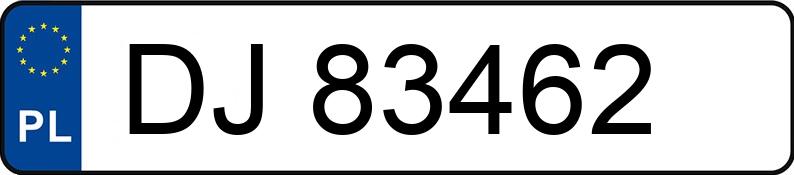 Numer rejestracyjny DJ 83462 posiada KIA SPORTAGE - DJ83462