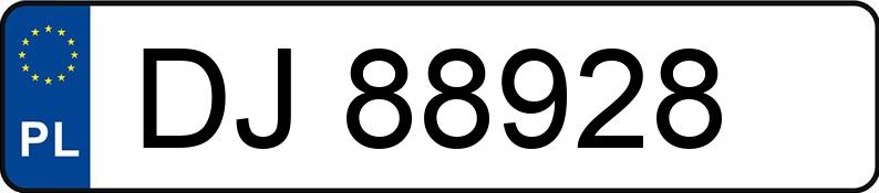 Numer rejestracyjny DJ 88928 posiada AUDI A6 - DJ88928