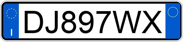 Numer rejestracyjny DJ897WX posiada FIAT Punto 3a serie