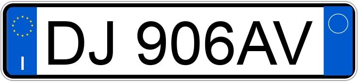 Numer rejestracyjny DJ906AV posiada FIAT Grande Punto