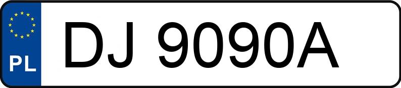 Numer rejestracyjny DJ 9090A posiada BMW 540 - DJ9090A