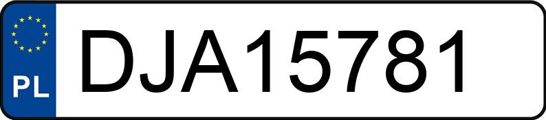 Numer rejestracyjny DJA 15781 posiada VOLKSWAGEN BORA - DJA15781