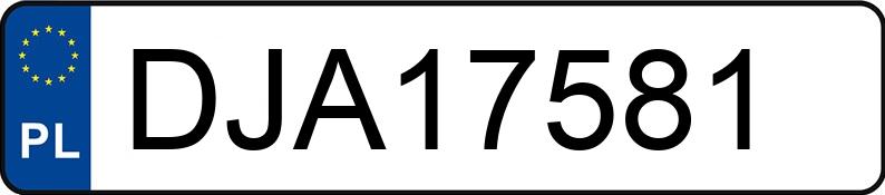 Numer rejestracyjny DJA 17581 posiada OPEL ZAFIRA - DJA17581