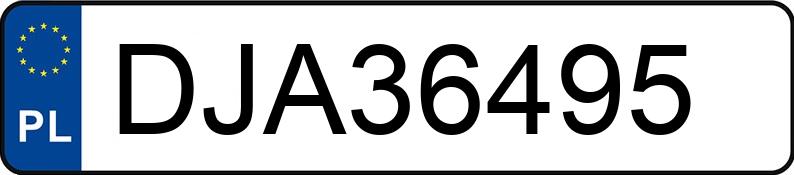 Numer rejestracyjny DJA 36495 posiada BMW 320 Diesel MR`16 E6 F30 Steptronic - DJA36495