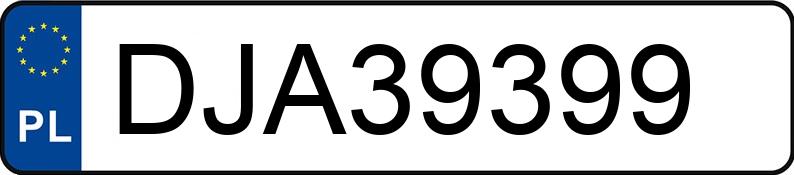 Numer rejestracyjny DJA 39399 posiada VOLKSWAGEN GOLF - DJA39399