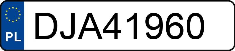 Numer rejestracyjny DJA 41960 posiada JAGUAR F-PACE - DJA41960