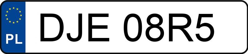 Numer rejestracyjny DJE 08R5 posiada CITROEN C5 II 2.0 HDI FAP MR`08 E5 Confort - DJE08R5