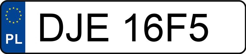 Numer rejestracyjny DJE 16F5 posiada BMW X5 - DJE16F5 Numer rejestracyjny DJE 16F5 posiada BMW X5 - DJE16F5